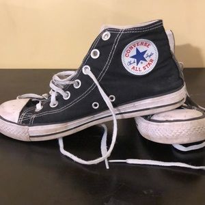 Classic black and white high top Converse All Star
